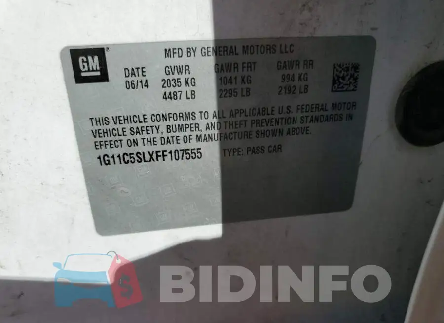 1G11C5SLXFF107555 Photo# 12