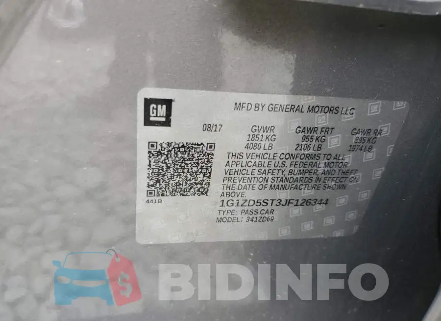 1G1ZD5ST3JF126344 Photo# 12
