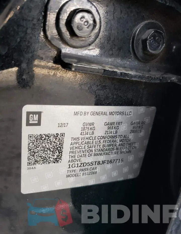 1G1ZD5ST8JF167715 Photo# 12