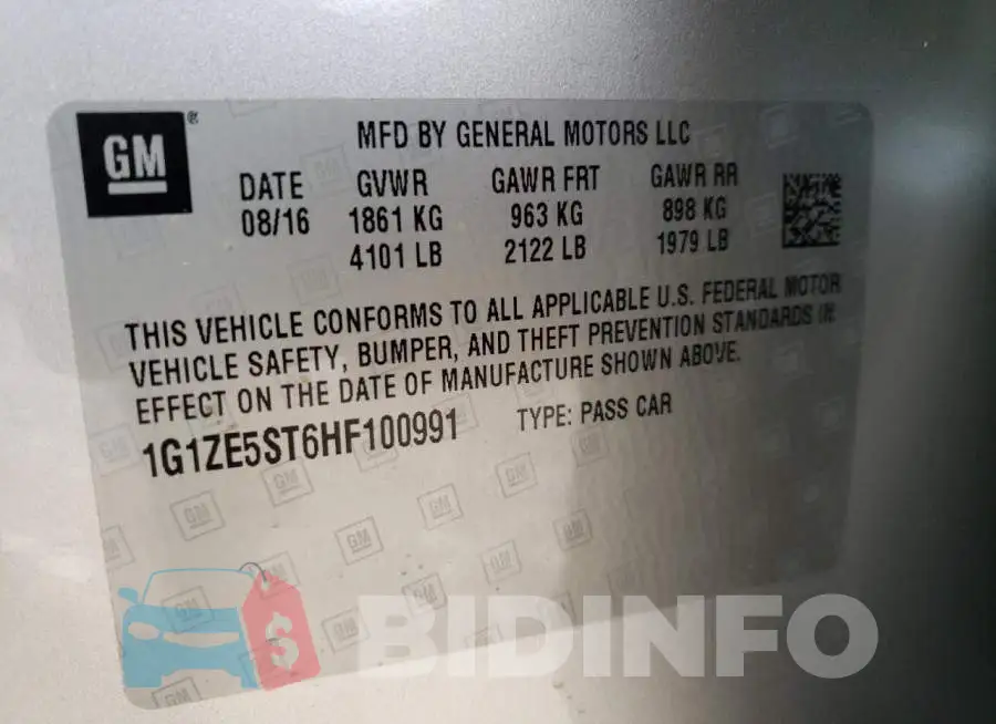 1G1ZE5ST6HF100991 Photo# 12