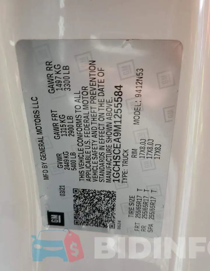 1GCHSCEA9M1255584 Photo# 12