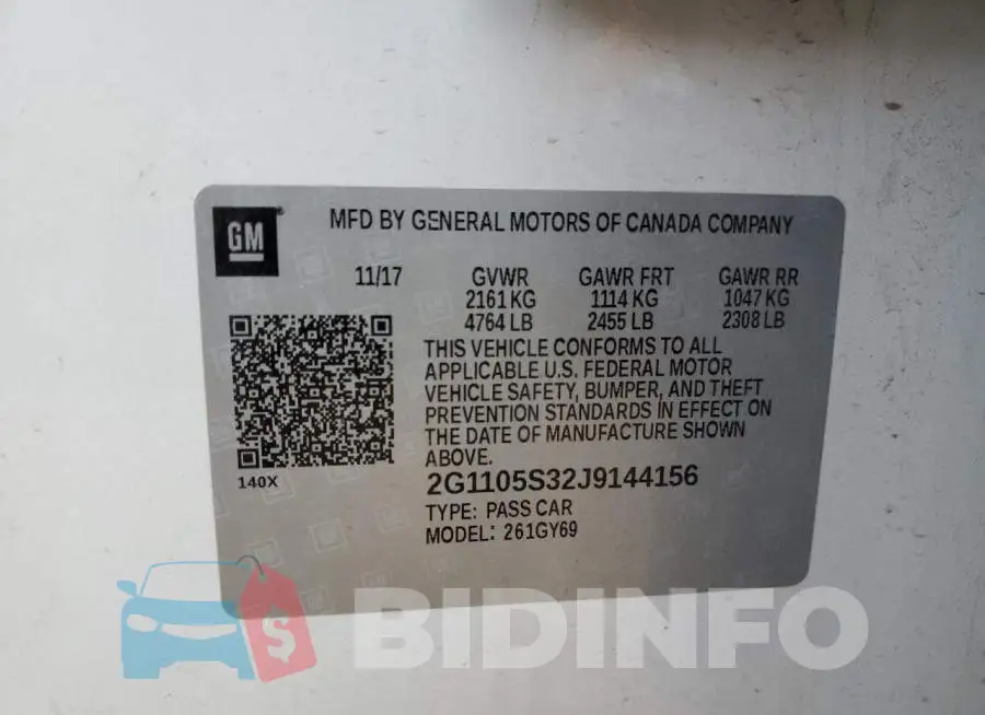2G1105S32J9144156 Photo# 12