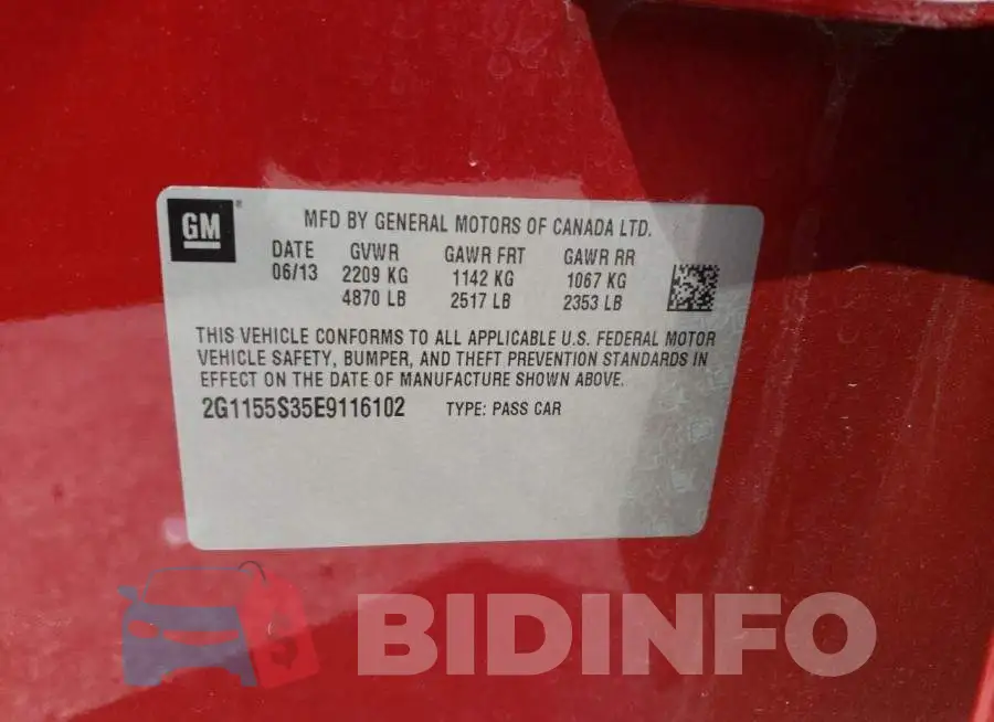 2G1155S35E9116102 Photo# 12