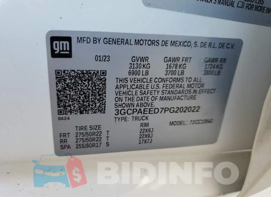 3GCPAEED7PG202022 Photo# 12