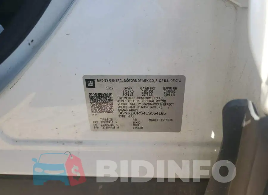 3GNKBCRS4LS564165 Photo# 12