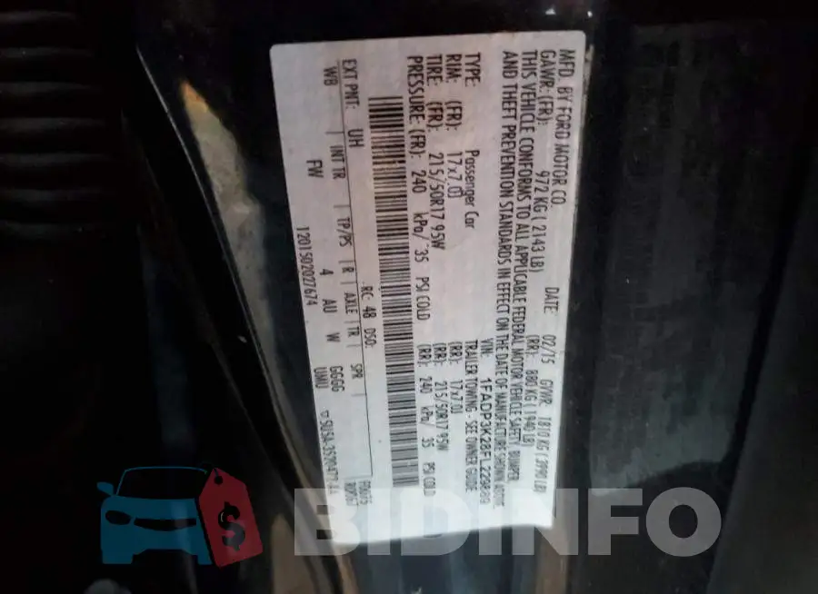 1FADP3K28FL229889 Photo# 12