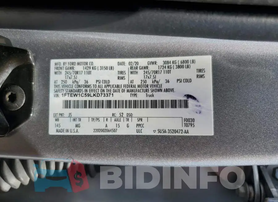 1FTEW1C59LKD73371 Photo# 12