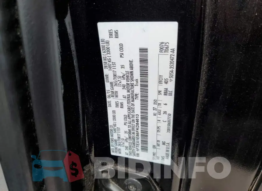 1FTEX1E86FKD84613 Photo# 12