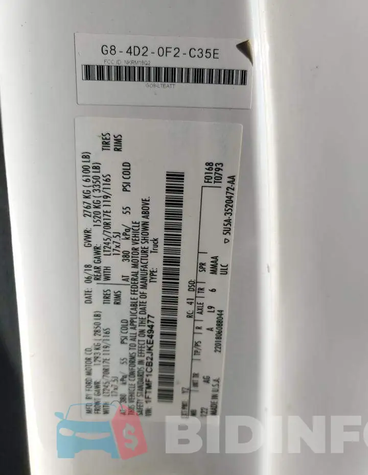 1FTMF1CB2JKE49477 Photo# 13