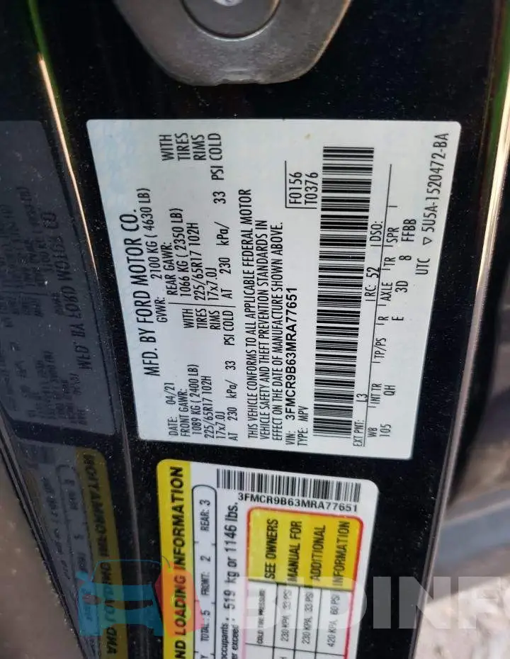3FMCR9B63MRA77651 Photo# 12