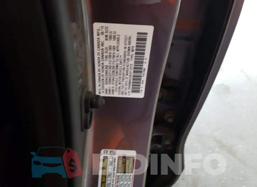 2HKRM4H35EH712273 Photo# 13