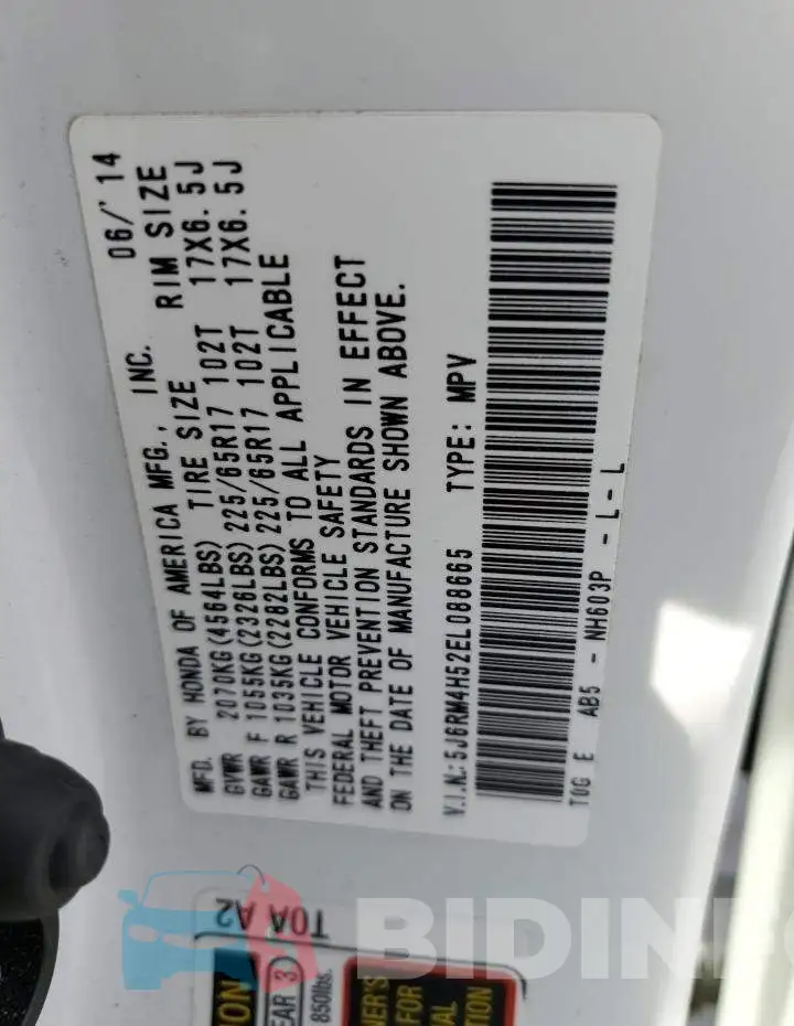 5J6RM4H52EL088665 Photo# 14
