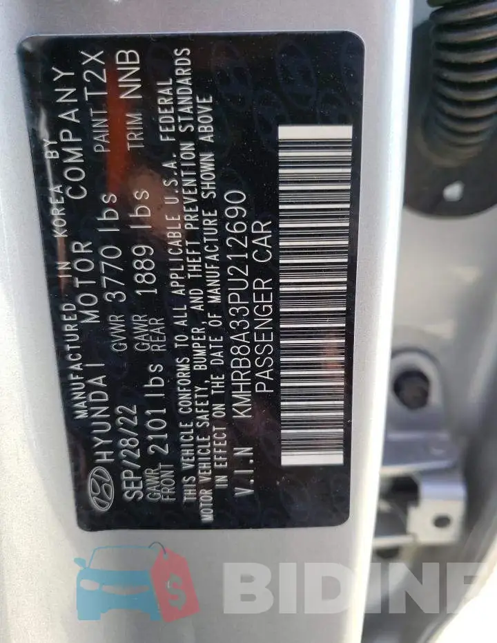KMHRB8A33PU212690 Photo# 12