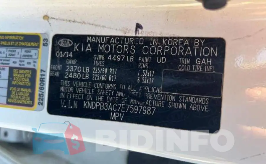 KNDPB3AC7E7597987 Photo# 10