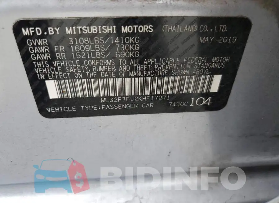 ML32F3FJ2KHF17271 Photo# 12