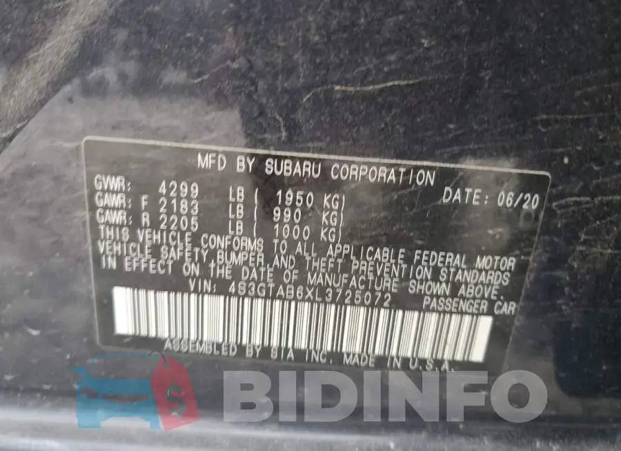 4S3GTAB6XL3725072 Photo# 12