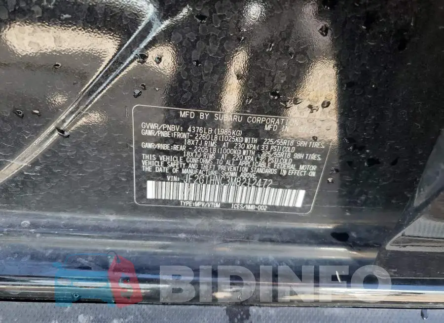 JF2GTHNC3M8212472 Photo# 13