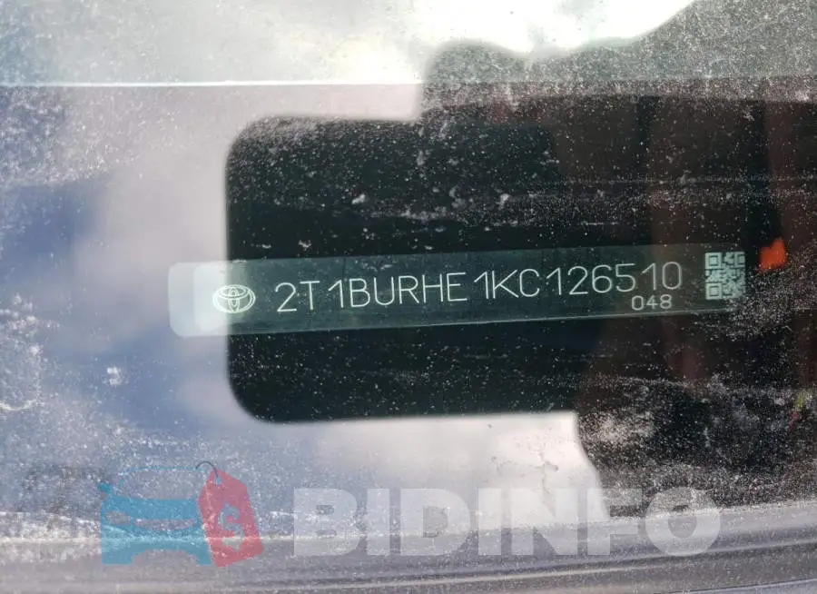 2T1BURHE1KC126510 Photo# 12