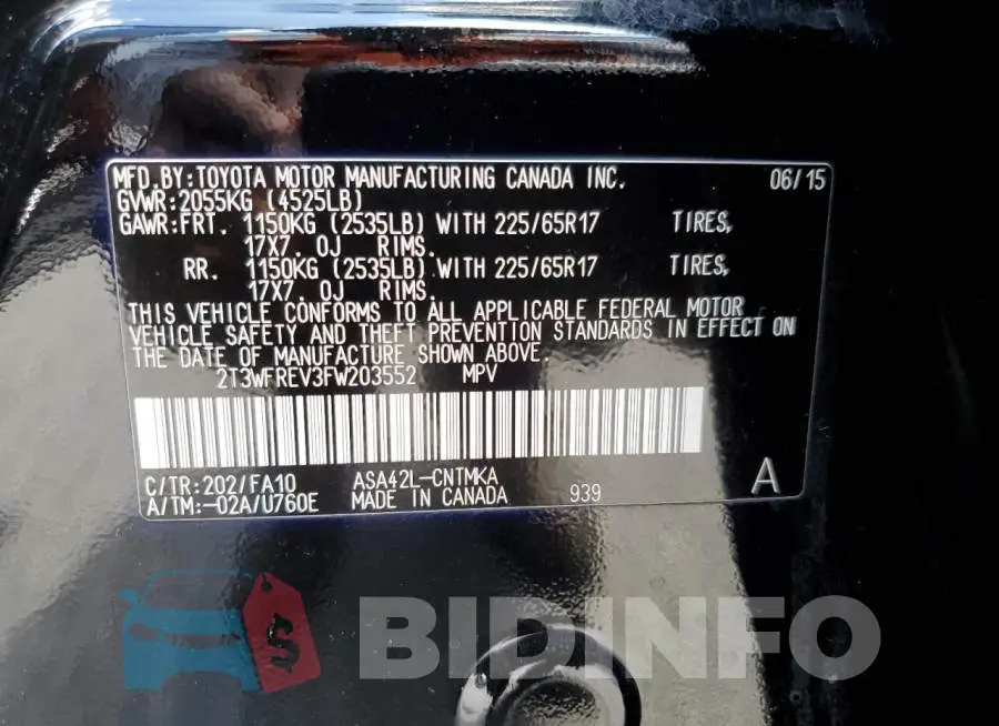2T3WFREV3FW203552 Photo# 13