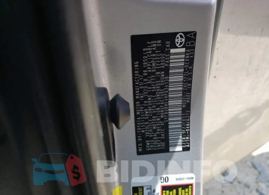 5YFBURHE4HP634138 Photo# 12
