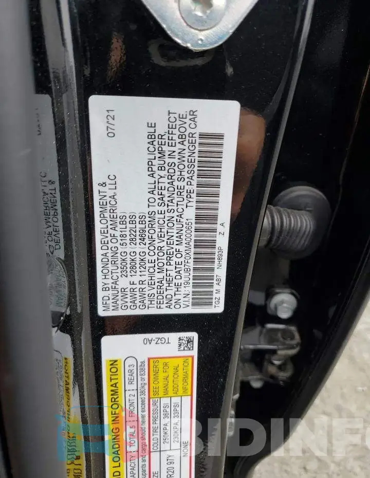 19UUB7F0XMA000651 Photo# 12