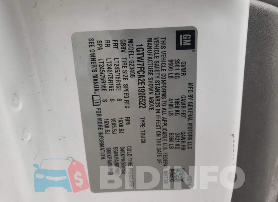 1GTW7FCA2E1906522 Photo# 14