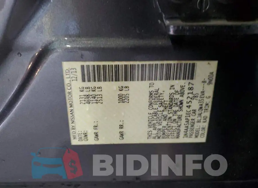 1N4AA5AP1EC452187 Photo# 13