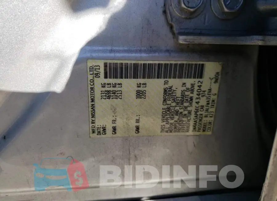 1N4AA5AP6EC434042 Photo# 12