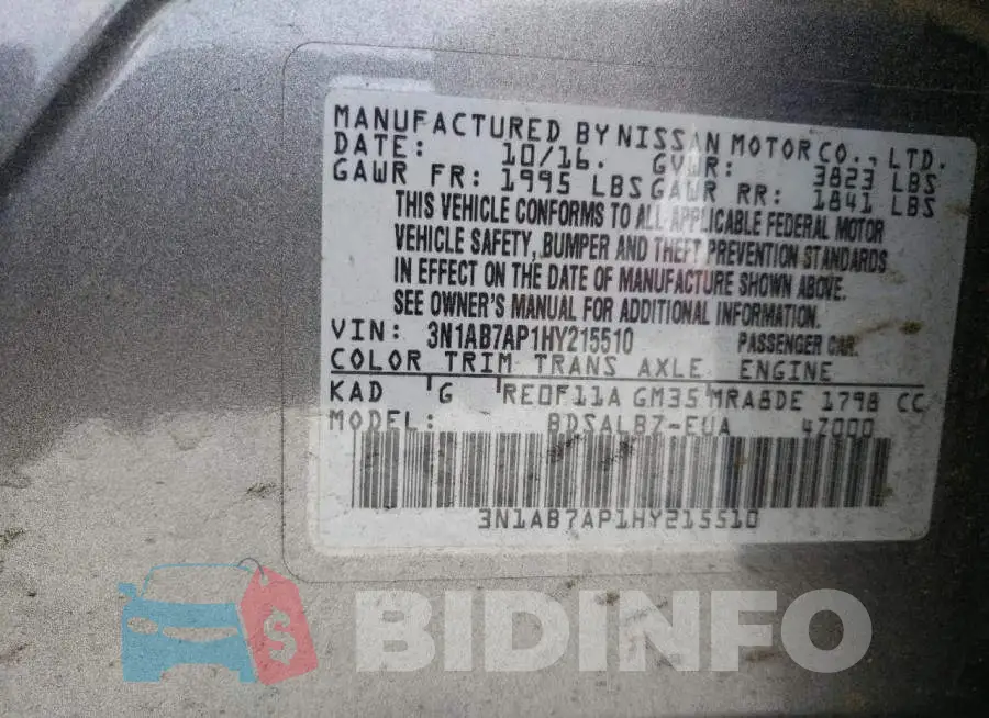 3N1AB7AP1HY215510 Photo# 12