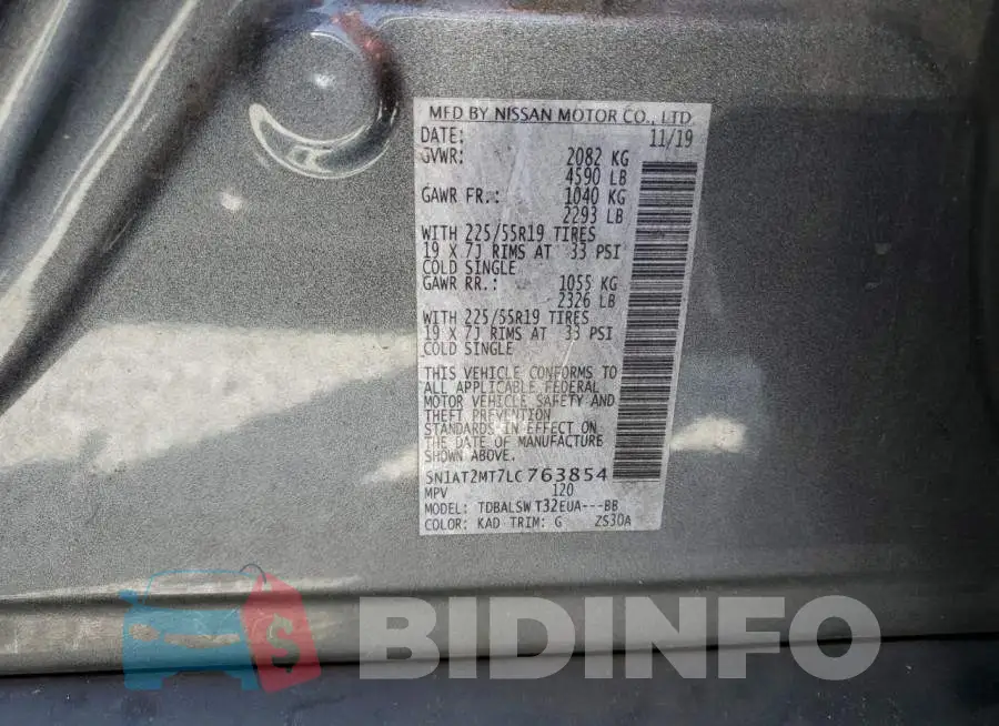 5N1AT2MT7LC763854 Photo# 12