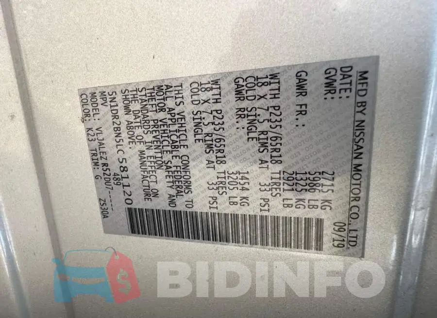 5N1DR2BN5LC581120 Photo# 10