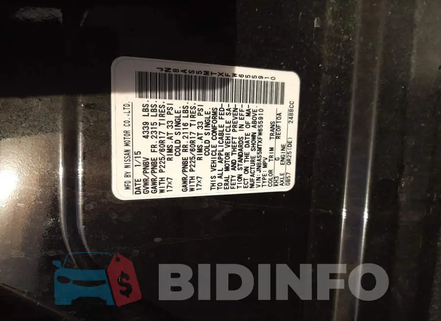JN8AS5MTXFW655910 Photo# 13