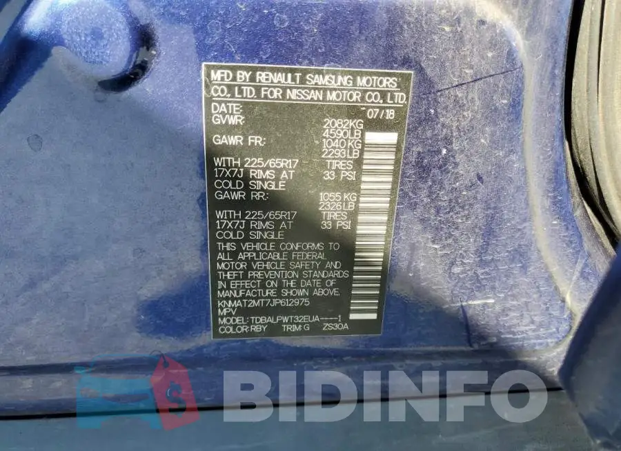 KNMAT2MT7JP612975 Photo# 13