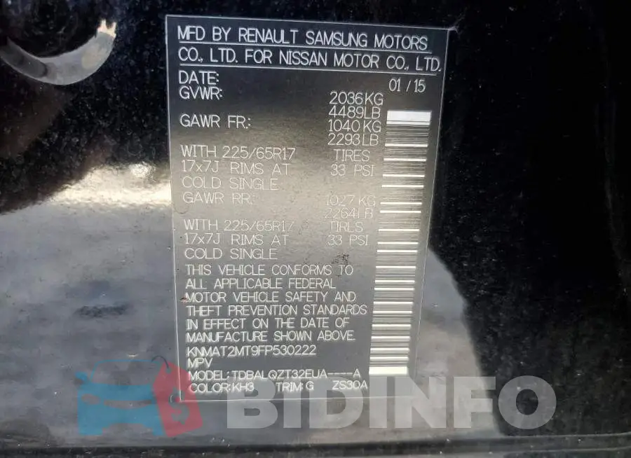 KNMAT2MT9FP530222 Photo# 13