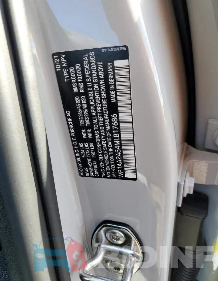 WP1AA2A54MLB17686 Photo# 12