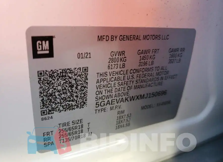 5GAEVAKWXMJ150696 Photo# 13