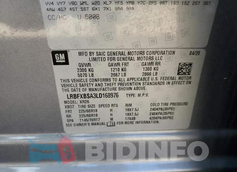 LRBFXBSA3LD168976 Photo# 13