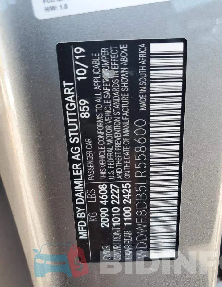 WDDWF8DB5LR558600 Photo# 13