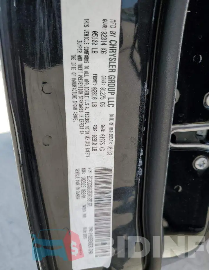 2C3CDXBG3EH169182 Photo# 12