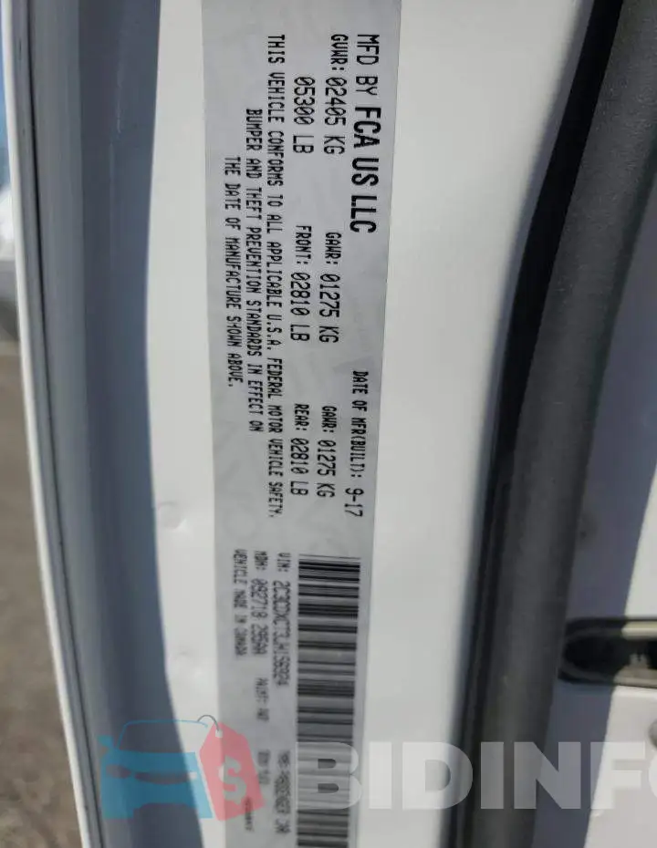 2C3CDXCT3JH156924 Photo# 10