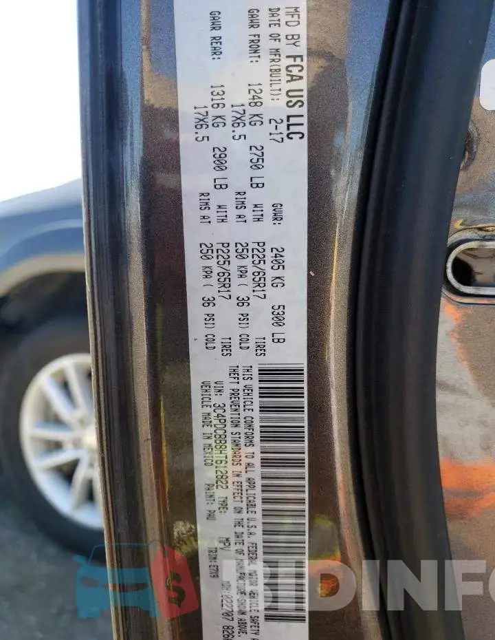 3C4PDCBB8HT612822 Photo# 13