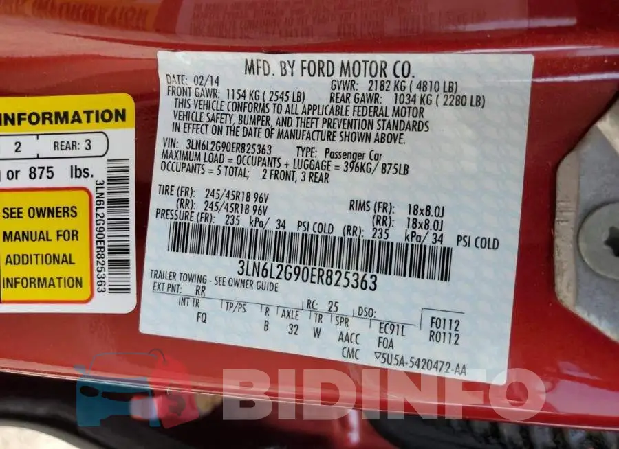 3LN6L2G90ER825363 Photo# 12