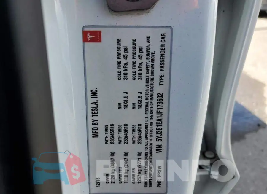 5YJ3E1EA1JF173602 Photo# 13