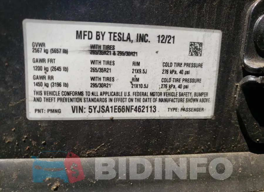5YJSA1E66NF462113 Photo# 14