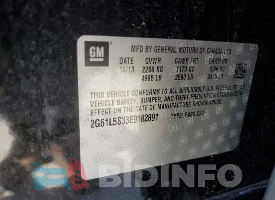 2G61L5S33E9182891 Photo# 13