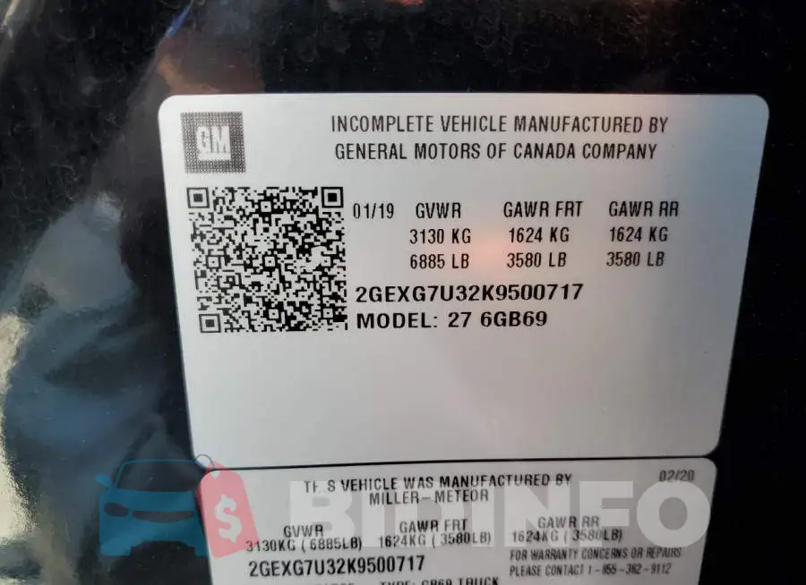 2GEXG7U32K9500717 Photo# 12