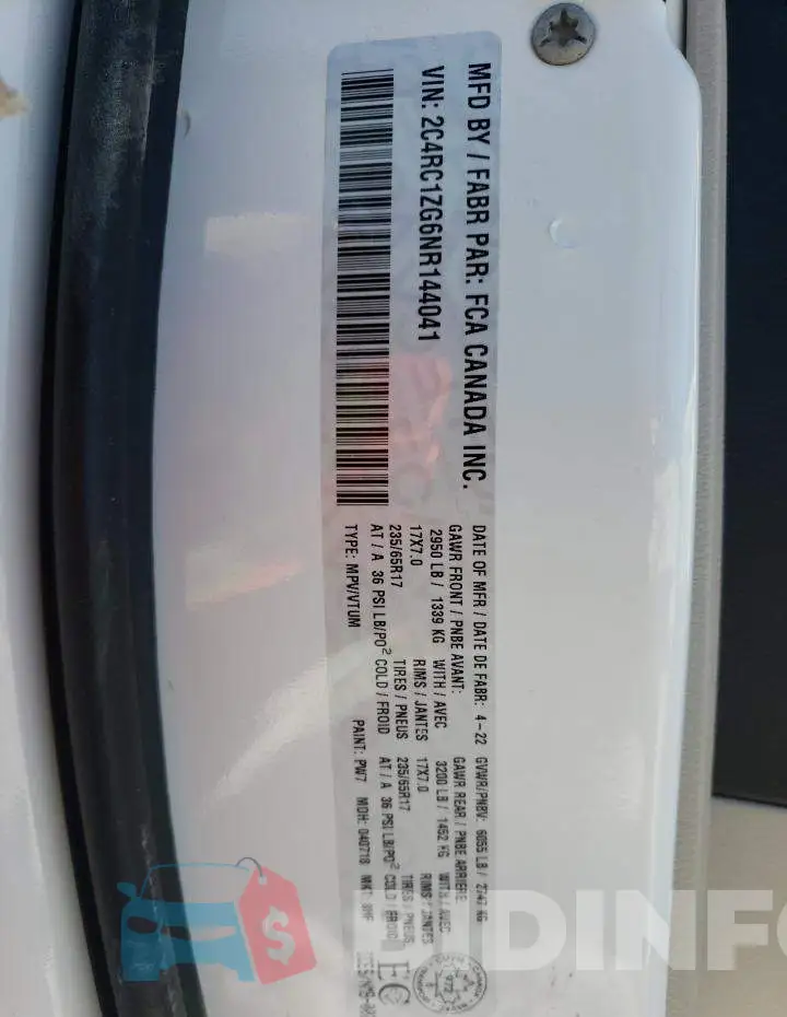 2C4RC1ZG6NR144041 Photo# 13
