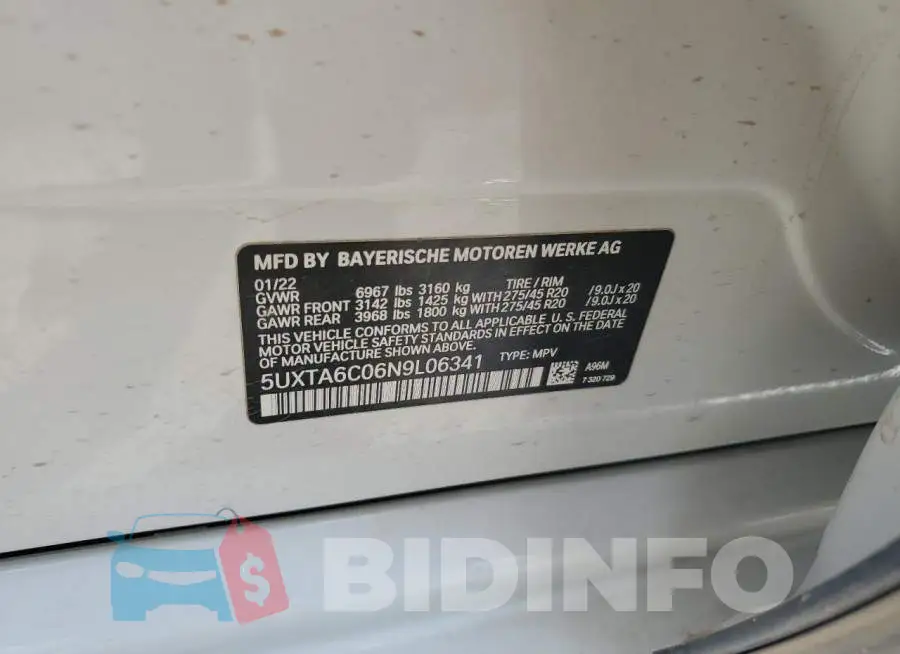 5UXTA6C06N9L06341 Photo# 13