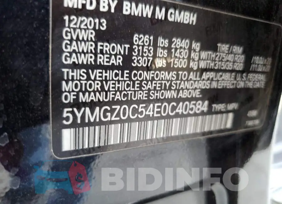 5YMGZ0C54E0C40584 Photo# 12