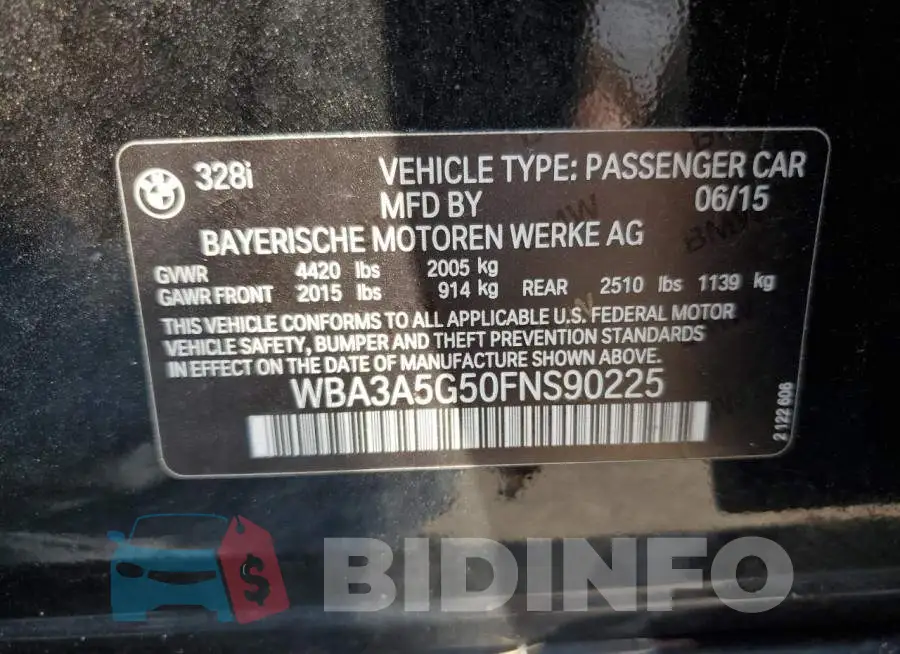 WBA3A5G50FNS90225 Photo# 12
